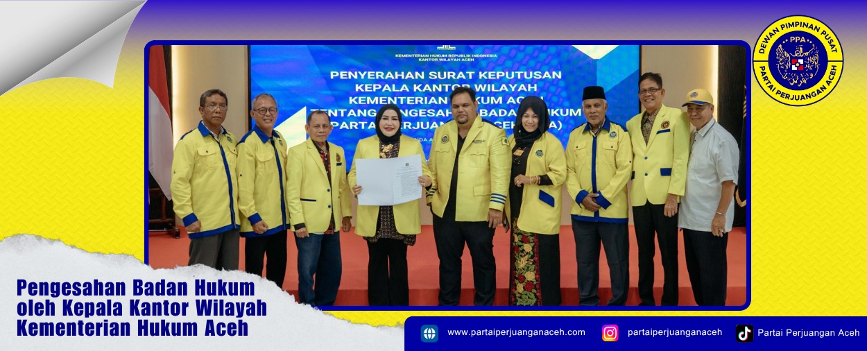 Pengesahan Badan Hukum oleh Kemenkum Aceh